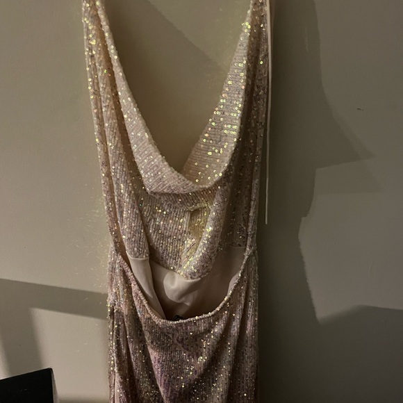 Nude Sequin Dress - Picture 2 of 4